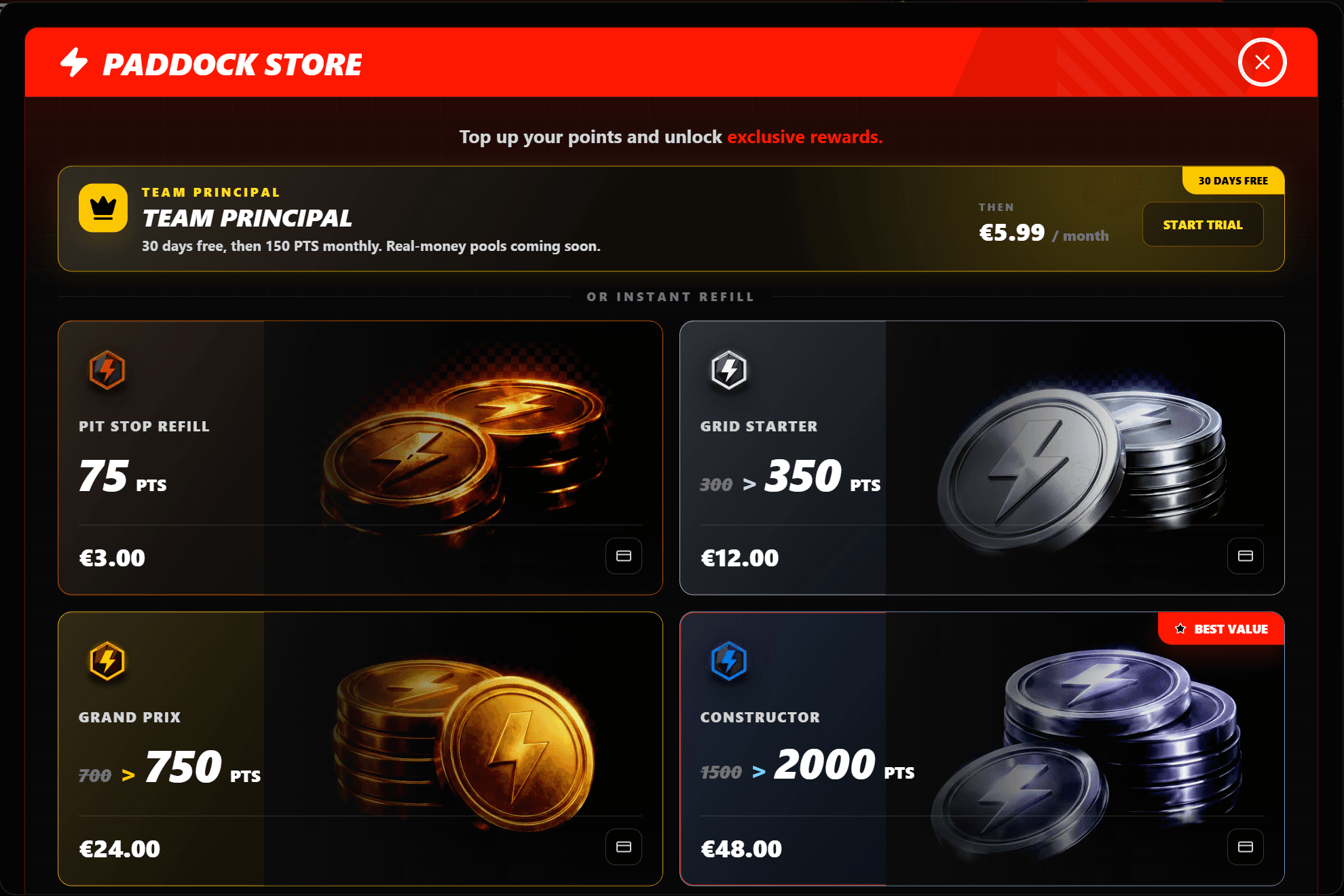 FR1Bet Paddock Store ajánlatok